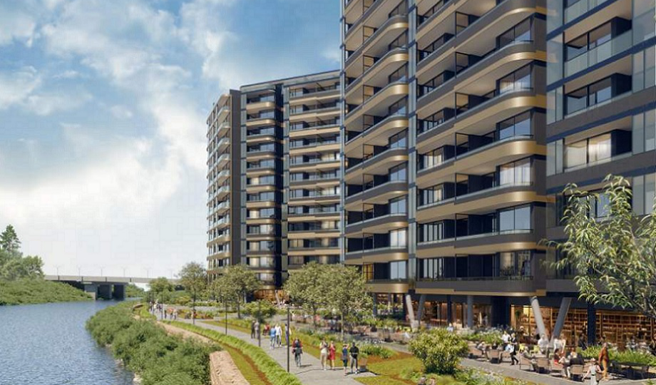 Parramatta 河边地块提交三栋大楼的建设规划